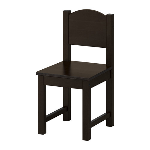 [이케아] SUNDVIK Children&#039;s Chair (Black-Brown) 102.107.76 - 마켓비